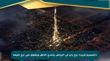 «تصميم فريد» برج رايز في الرياض يتحدى الأفق ويتفوق على برج خليفة